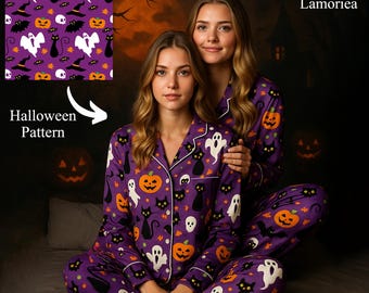Personalized Family Halloween Pajamas, Halloween Outfit, Halloween Gift, Halloween Costume, Pajama Set, Matching Halloween, Holiday Pajamas
