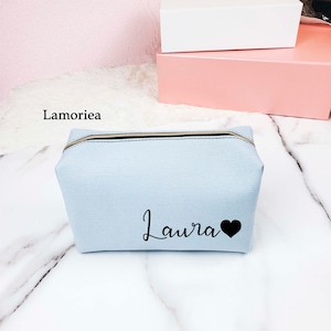 Personalised makeup bag, Monogram makeup bag, Hen Night Make Up Bag Gift,bridesmaid proposal,Christmas Gifts,Thanksgiving gifts 画像 3