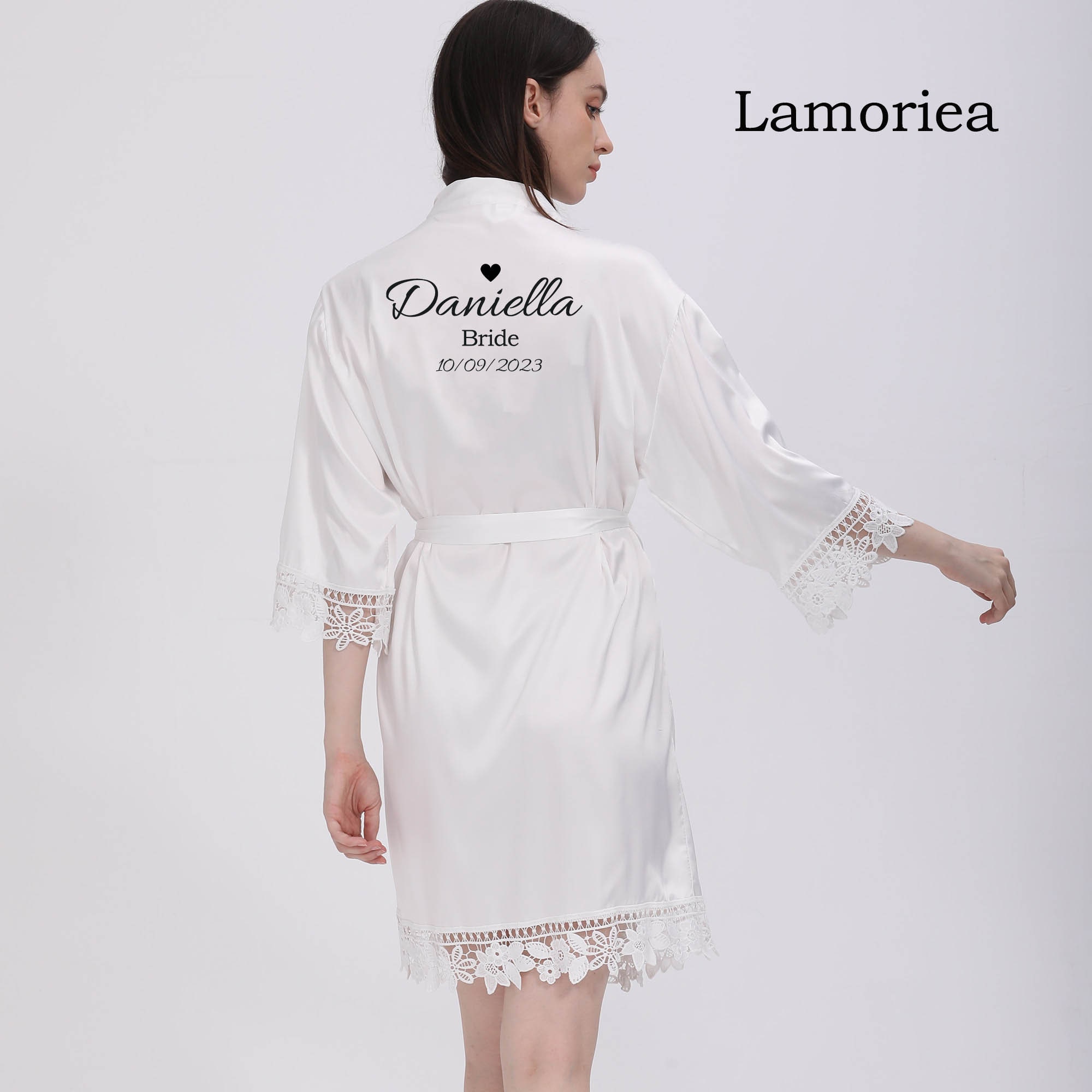 Personalised Bridesmaid Robes Wedding Dressing Gown Bridal Etsy UK