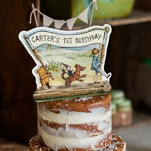 PERSONALIZED Digital Printable for Table Decoration, Centerpiece, Cake Topper / Baby Shower or Birthday / Classic Winnie The Pooh