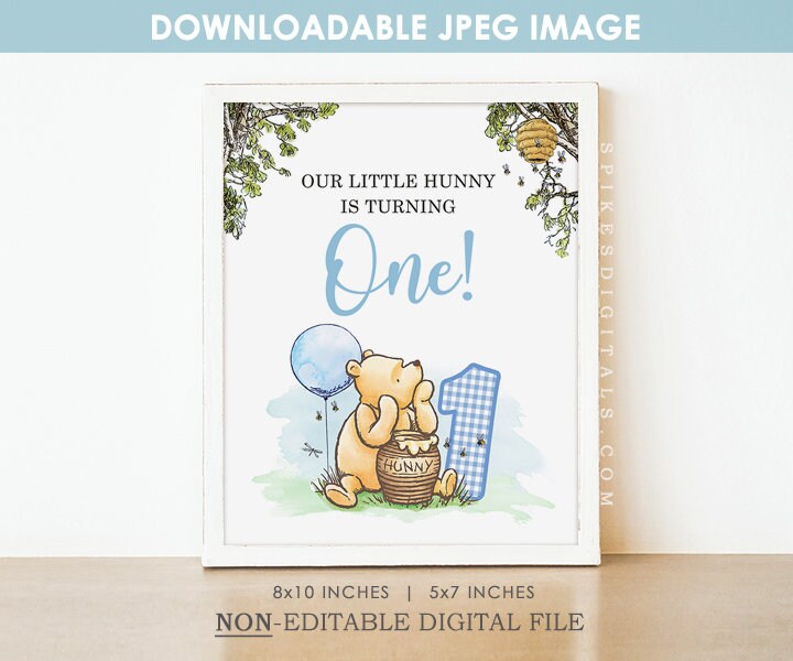 thumbnail image 2 of Our Little Hunny Bear Is ONE! / Birthday "Our Little Hunny Bear Is ONE 2 of 9