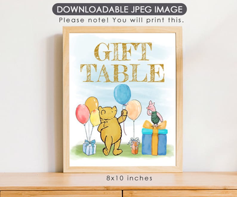 Classic Winnie The Pooh Sign Set – 5-Piece Decorative Signs With Quotes, Perfect For Nursery Or Disney Fans