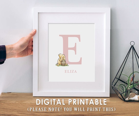 Digital Printable - Winnie The Pooh Room Decor, Nursery Room Wallart, Baby Gift Il_570xn