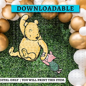 DOWNLOAD in seconds! Classic Winnie The Pooh and Piglet / Printable Digital File Only