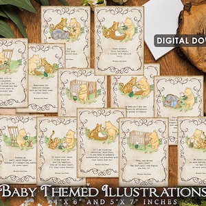 BABY THEMED Winnie-The-Pooh designs! Download 12 POPULAR Quotes for Baby Shower