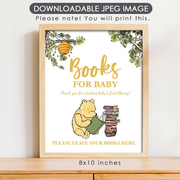 Winnie the Pooh Reading - Etsy