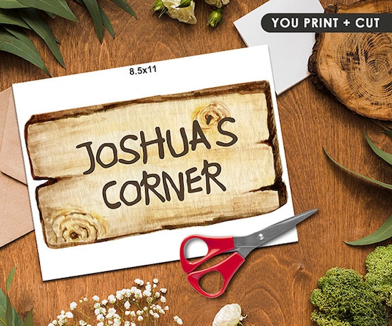 Pooh Corner Sign/ Personalized Signage/ Digital Printable File