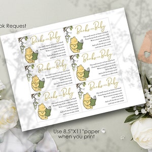 Personalized for you / Emailed to you in 24hrs / Classic Winnie The Pooh Invitation Card / Bundle Set Pack image 3