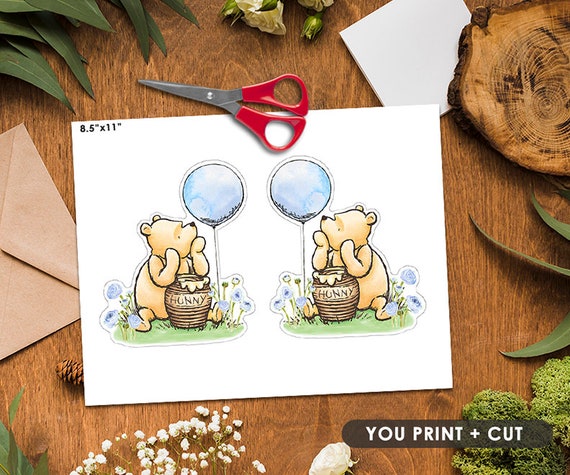 Winnie the Pooh: Free Printable Cake Toppers. - Oh My Baby!