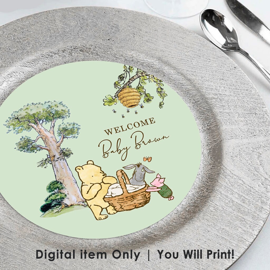 Personalized Charger Plate Insert Digital Item Only /text Etsy