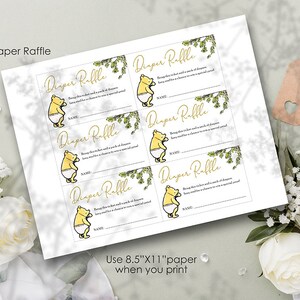 Personalized for you / Emailed to you in 24hrs / Classic Winnie The Pooh Invitation Card / Bundle Set Pack image 4