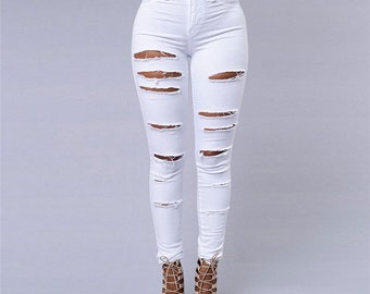 Cute white jeans Clearance