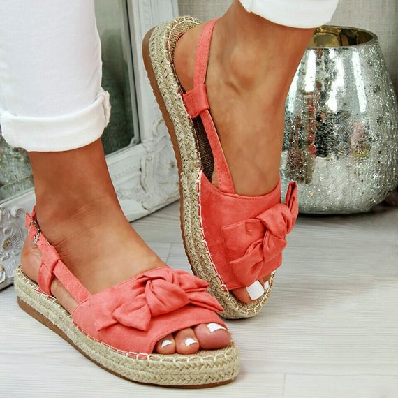 straw platform sandals