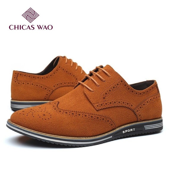 Men's Brogue Shoes Luxury Lace Up Loafers Casual Classic Vintage Dress Up Gift for Men