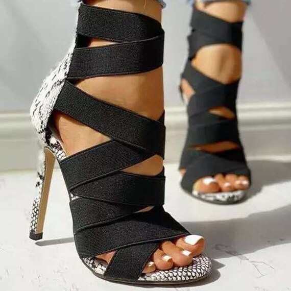 Shoes Women Stiletto High Heel Sandals Platform Open Toe Ankle - Etsy