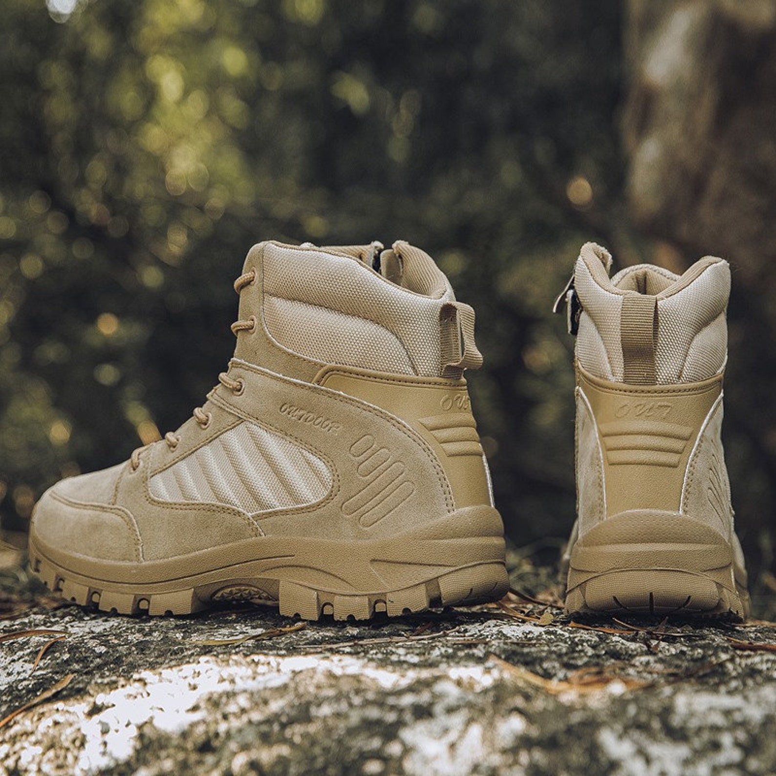 Tactical Military Combat Boots Men's Leather U.S. Army Hunting Riding main image 1