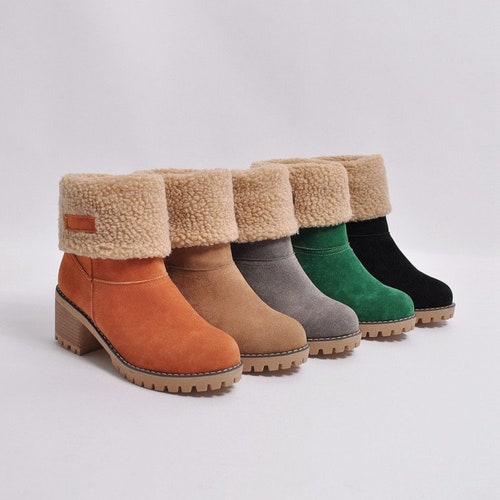 Winter Boots Low Heel Ankle Boots for 