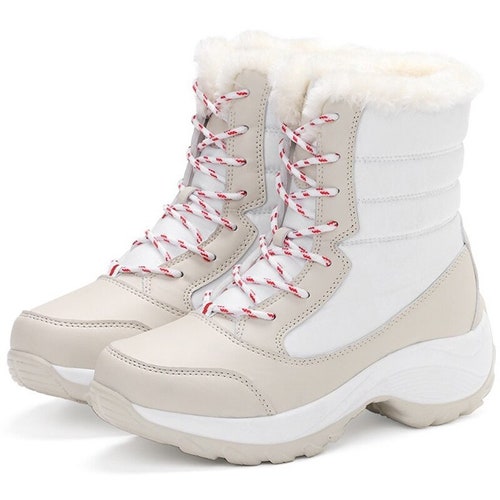 Women Platform Snow Boots Warm Fur Shoes Casual Ankle Boots - Etsy