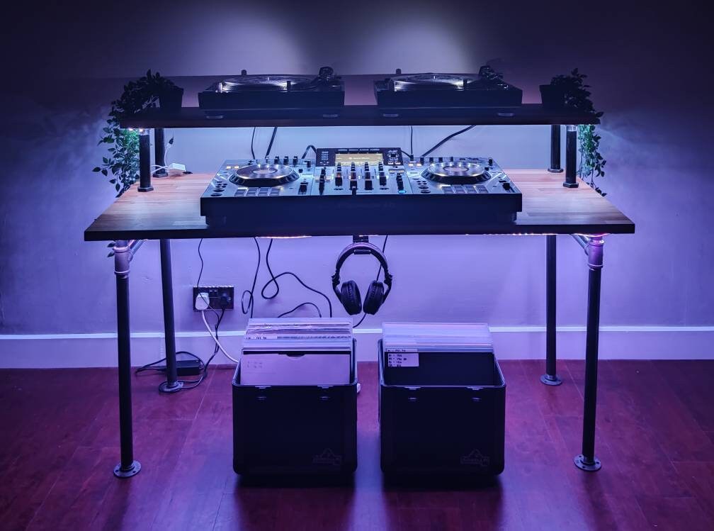 Industrial Rustic Style DJ Desk Etsy UK