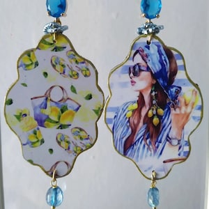 Lemon earrings