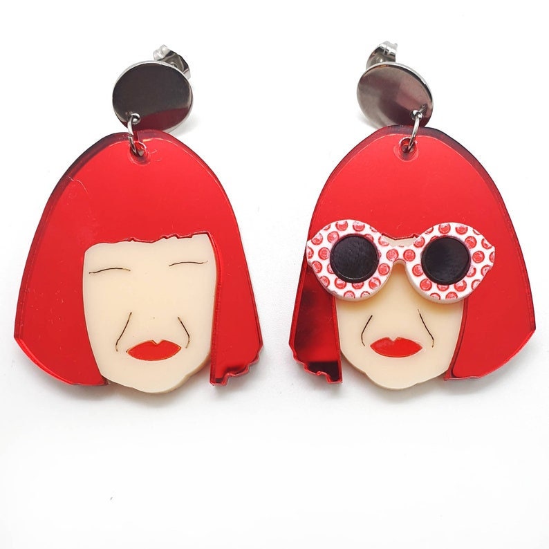 Yayoi Kusama Earrings Etsy