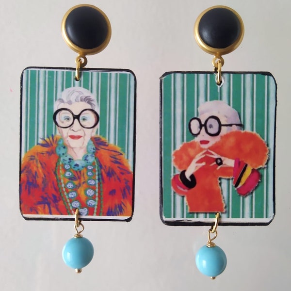 Iris Apfel earring