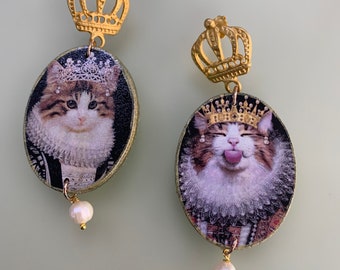Cat earrings