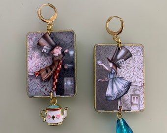 Alice in Wonderland Earrings