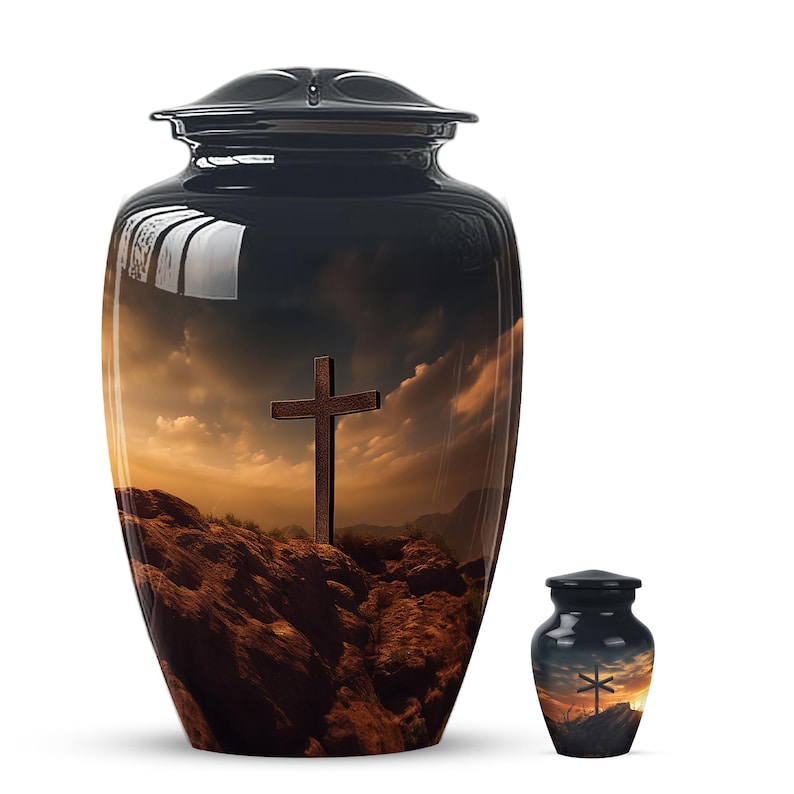 traditional religious cremation urn for adults