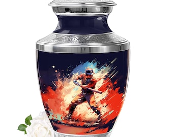 Baseball Swing Urns For Human Ashes, Cremation Urns For Ashes For Adults, Funeral Urns - Custom Urns - Memorials Urns, Baseball Urn