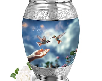 Hummingbird Urns For Cremation Ashes - Modern Urns For Human Ashes - Ashes Keepsake - Decorative Urns For Ashes - Infant Urns Pet Lovers