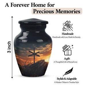 faith inspired funeral urn for human ashes