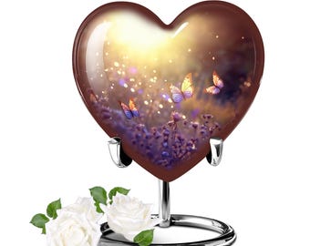 Butterfly Memorial Keepsake Urn For Cremation Ashes, Modern Urn For Human Ashes - Ashes Keepsake - Decorative Urn For Ashes - Infant Urns