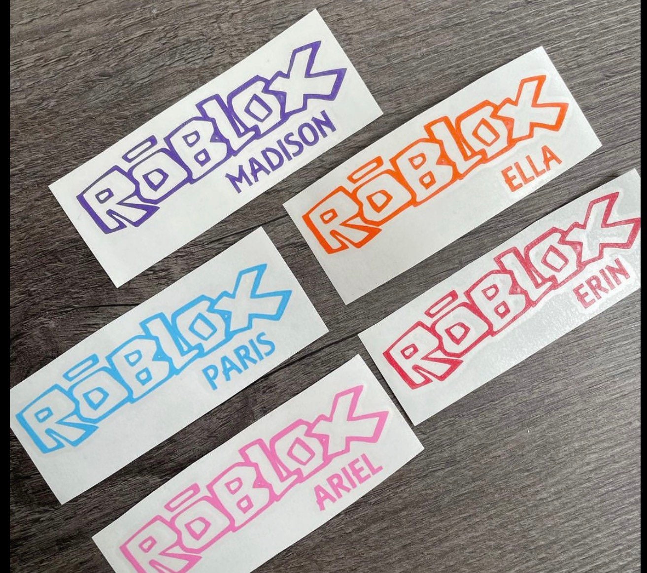 5 X Personalised Roblox Label Roblox Label Personalised 