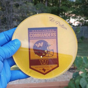NFL coaster | Washington Commanders coaster | large coaster | Home decor | trinket tray