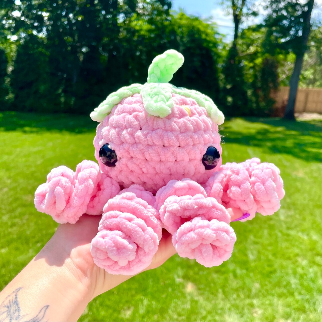 strawberry octopus plush