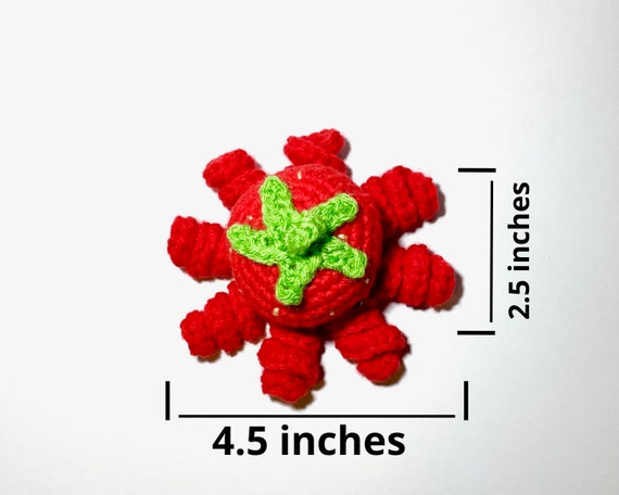 strawberry octopus plush