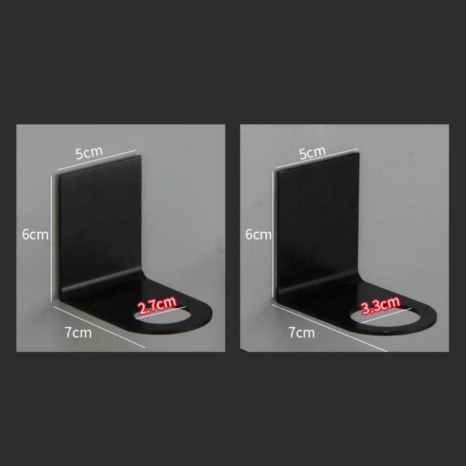 Bottle Holder Brackets For Pump Bottle Black Single Wall Etsy