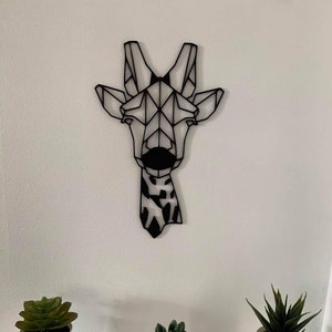 Wanddekoration Giraffe 3D gedruckt