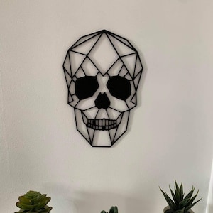 Wanddecoratie Schedel 3D geprint