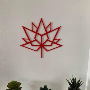 Wanddekoration Ahornblatt 01 3D gedruckt