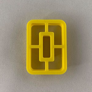 3D geprinte Polymer Rectangle Clay Cutter - Clay Earring Cutter - Fondant cutter