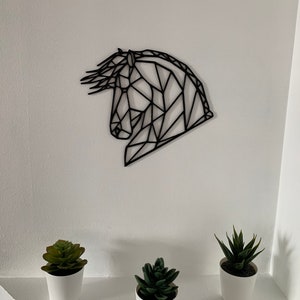 Wanddekoration Pferd 3D gedruckt