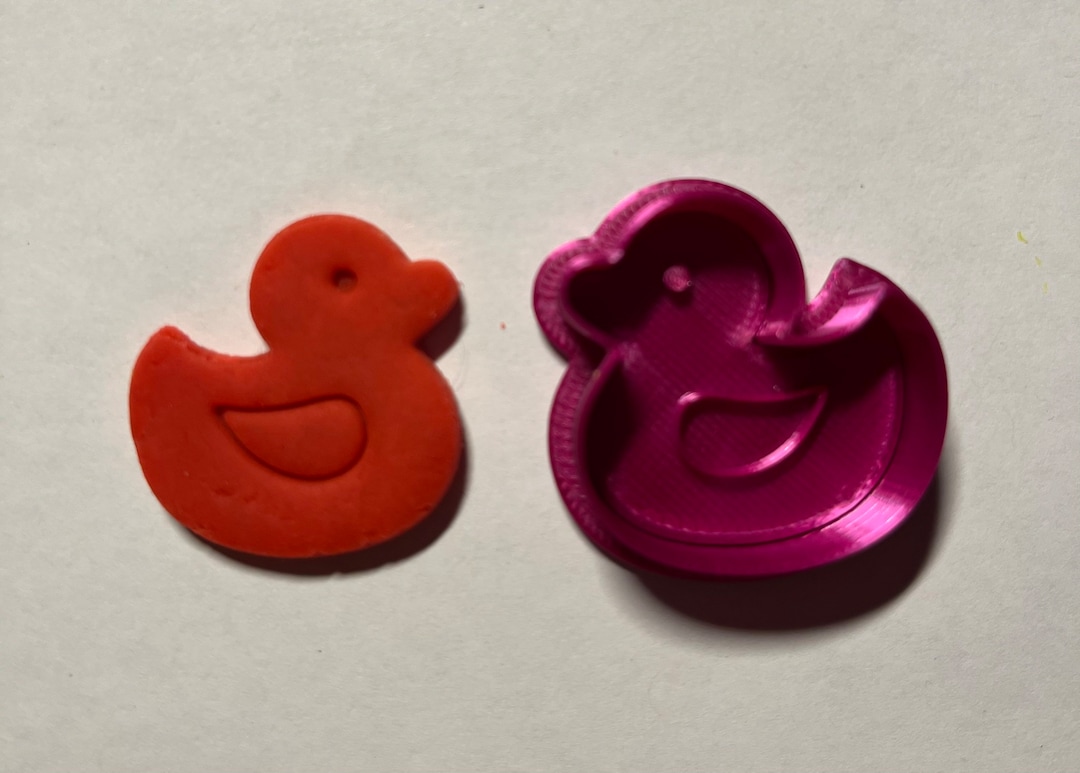 3D Printed Polymer Duck Clay Cutter Fondant Cutter - Etsy