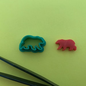 3D printed Polymer Polar bear Clay cutter Fondant cutter