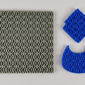 3D printed Textured plate geometry - Clay Cutter - Clay Earring Cutter - Fondant cutter