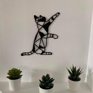 Wanddekoration Katze 3D gedruckt