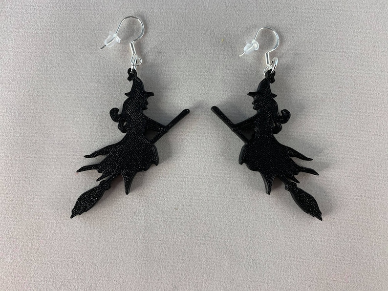3D Witch earrings