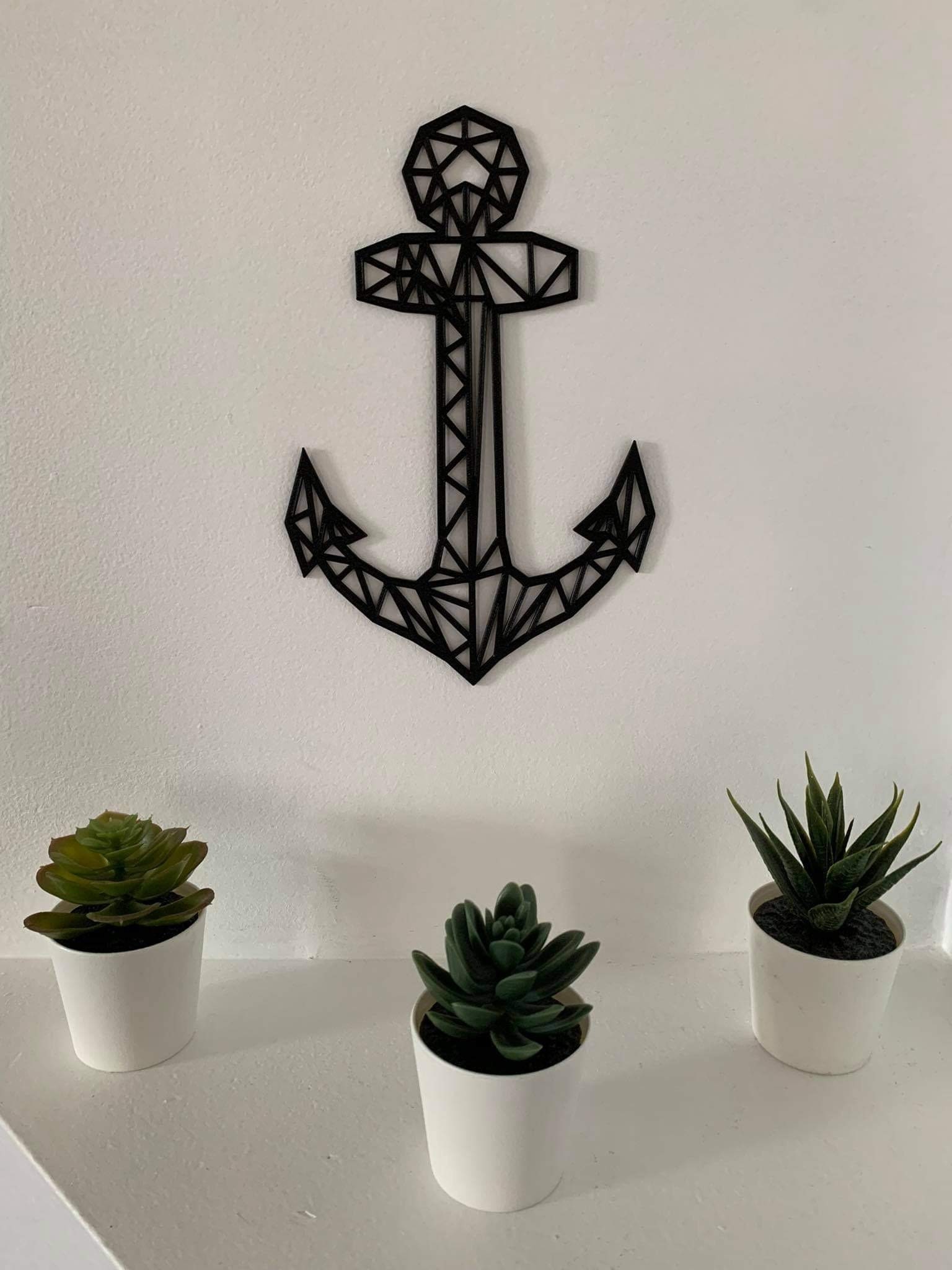 Wall Decoration Anchor 3d Printed - Etsy