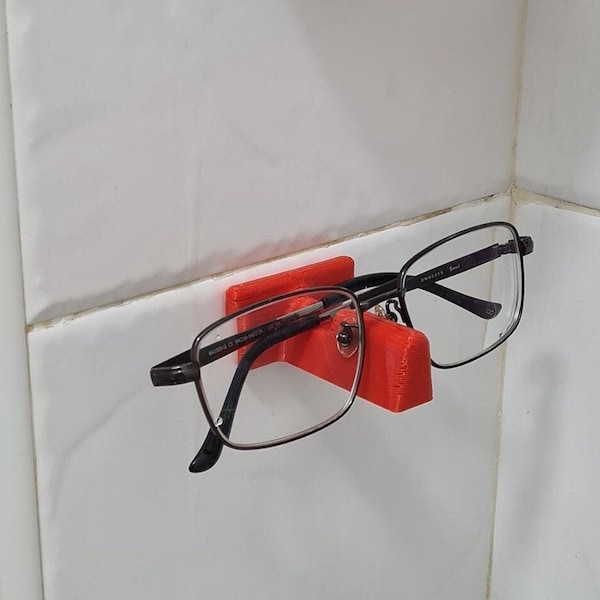 Wall mount Spectacle Stand- 3D Printed. Hang your specs anywhere. Great Eyeglass Holder